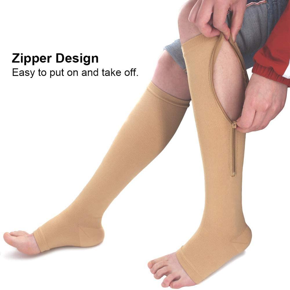 Zippered Varicose Socks