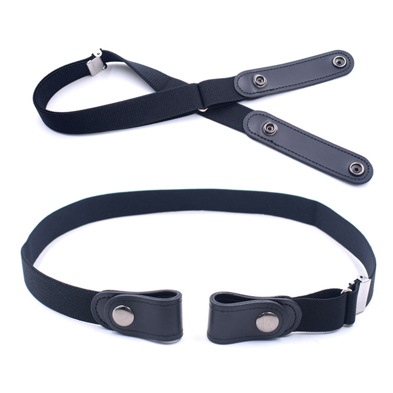 Buckle-Free Elastic Waist Belt